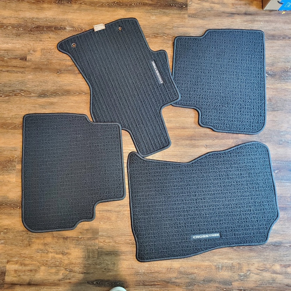 Subaru Crosstrek 2018-2021 Factory Black Carpet Floor Mat Set OEM J501SFL020